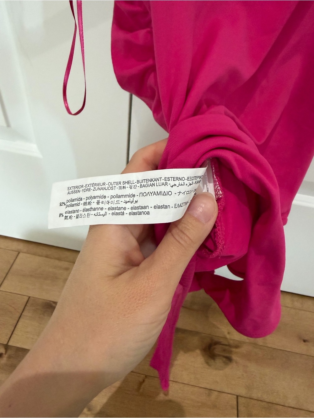 Zara Barbie Pink Fuchsia Bow bodysuit NWT SMALL - Picture 9 of 10